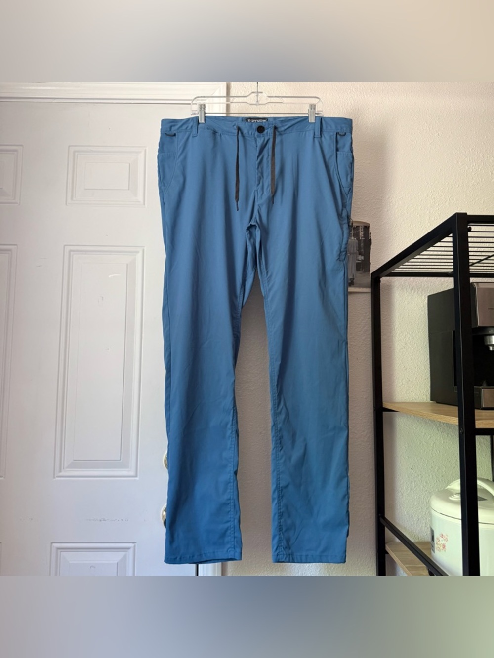 686 blue eco everywhere slim straight atheltic outdoor‎ nylon drawstring pants